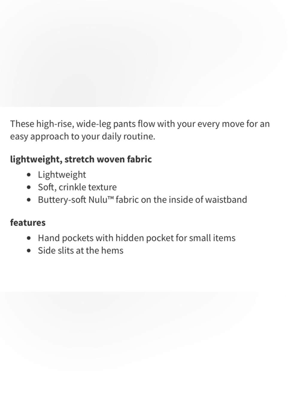 Lululemon Stretch Woven Wide-Leg High-Rise Pant in Bone - Picture 6 of 6